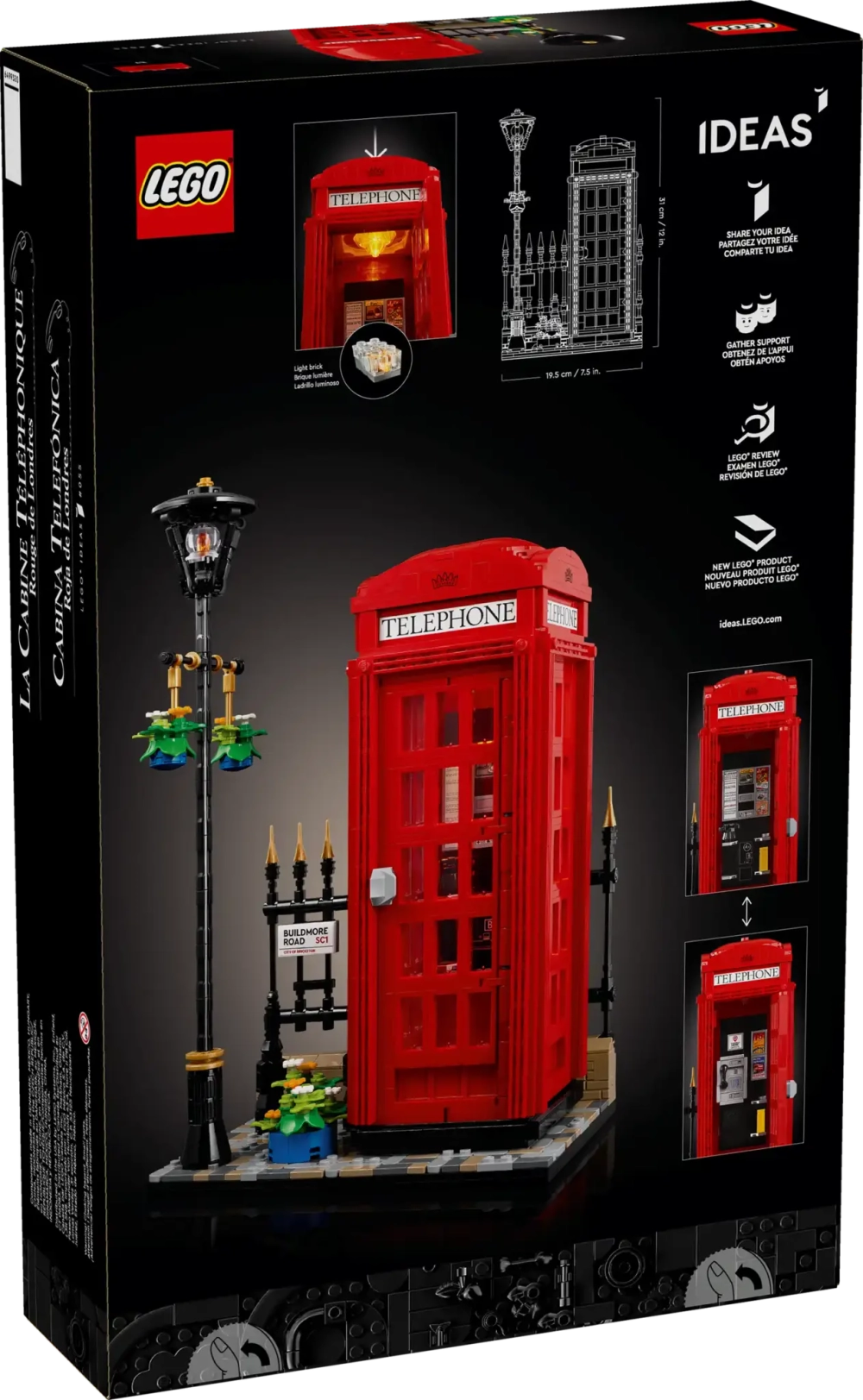 Конструктор LEGO Ideas 21347 Красная лондонская телефонная будка