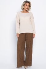 Костюм трикотажный Бергамо (бежево-коричневый) К15046-10М LT Collection