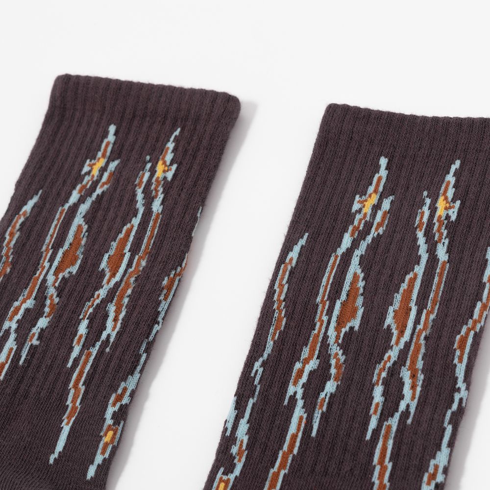 Носки YMKASHIX HELLCOME FIREDISE FIRE Коричневые
