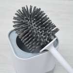 Ерш для туалета силиконовый с подставкой, 10*9*42см