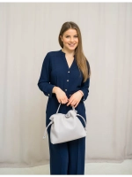 Сумка мешок через плечо средняя натуральная кожа