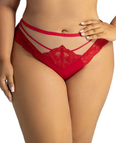 Трусики-слипы со средней линией талии Grace (Размер: XXL) (Цвет: красный)
