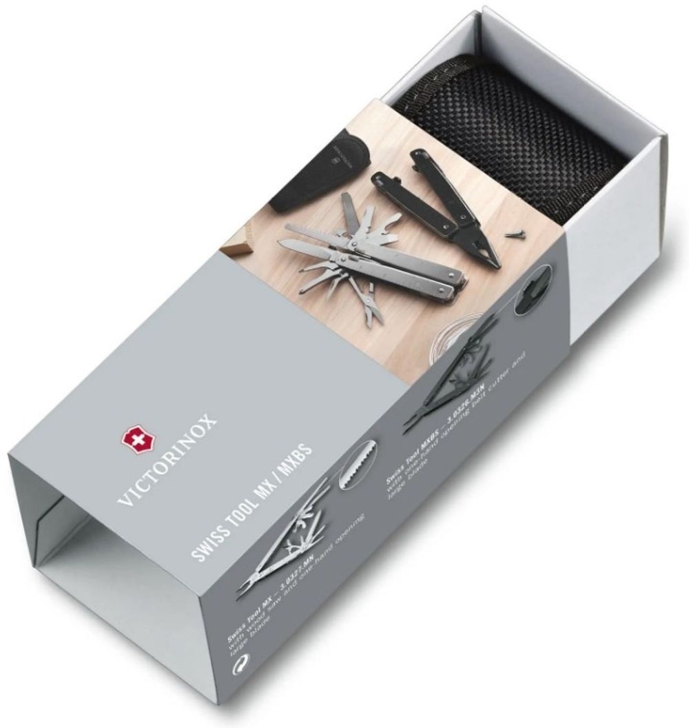 Мультитул Victorinox SwissTool Spirit MXBS 105 мм 24 функции черный с нейлоновым чехлом (3.0226.M3N)