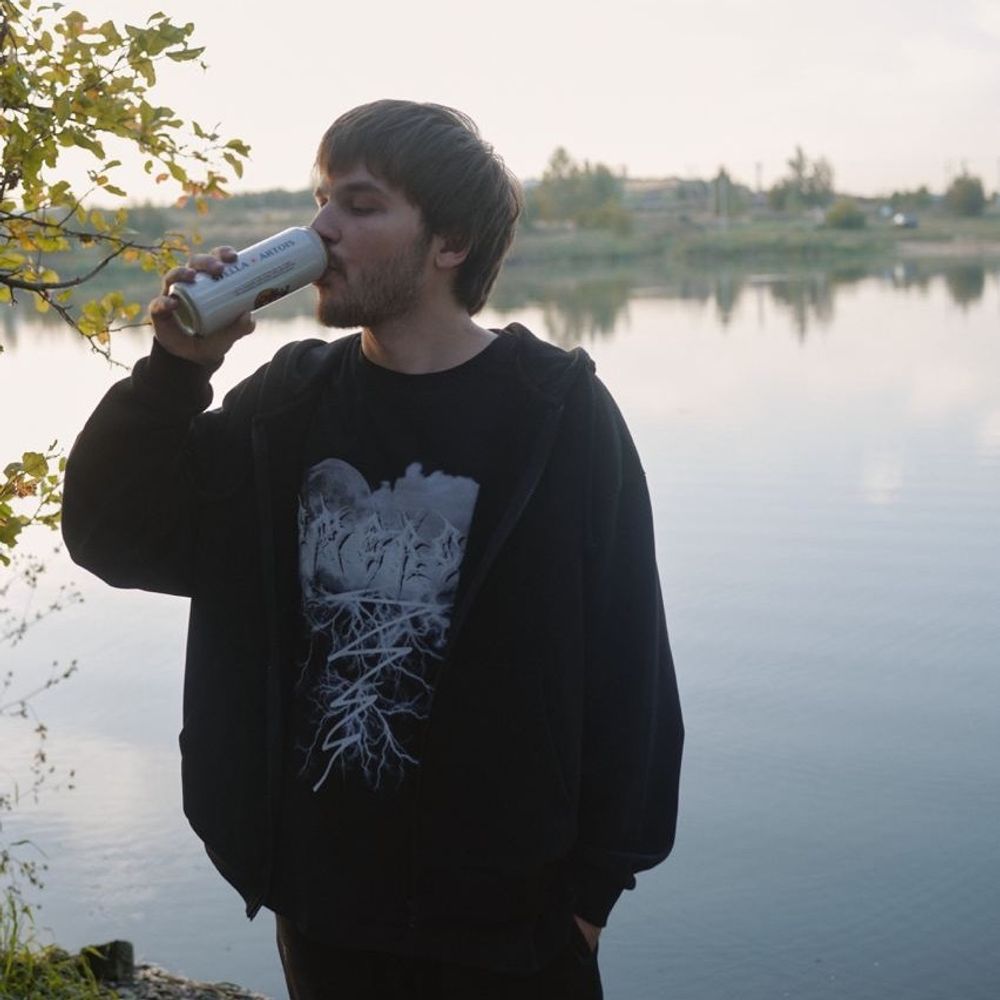 Худи Смерч на молнии оверсайз #7 черный