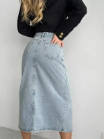 Юбка джинсовая миди