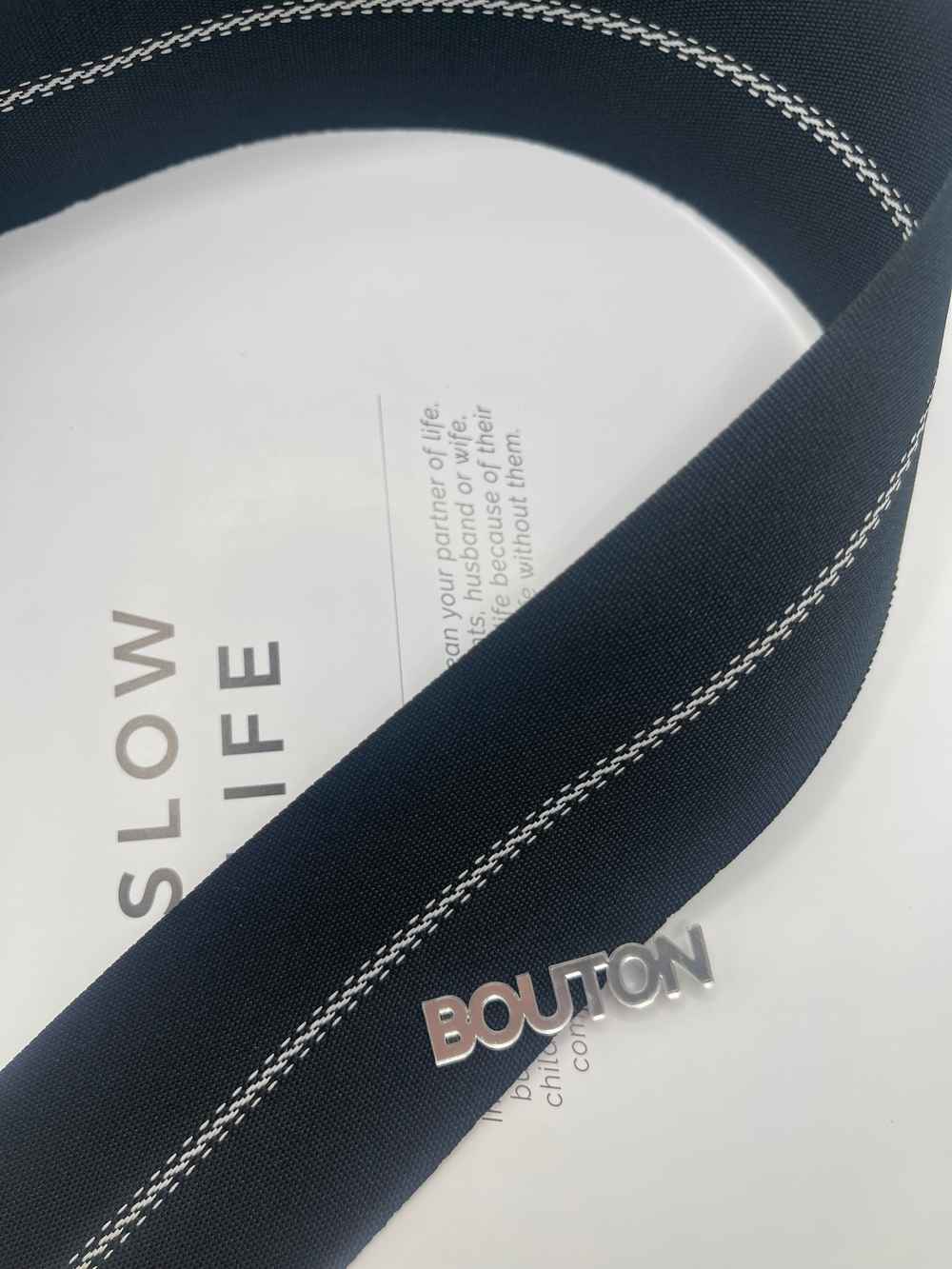 Корсажная лента черная с белой полоской