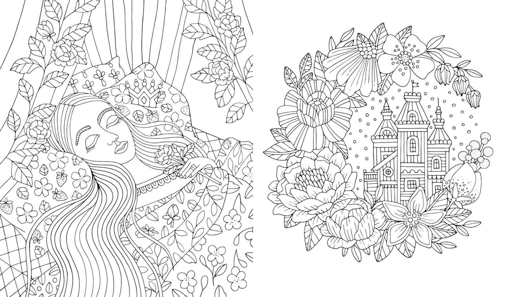 Fairy Tales & Folklore Coloring Book Emelie Lidehäll Öberg