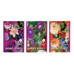 Блокнот А6, 40л, на скрепке, клетка, Альт Цветы new, ассорти, 1 шт.