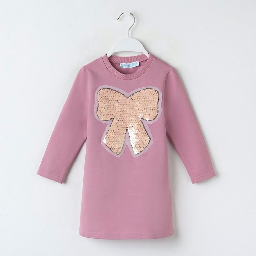 Платье KAFTAN "Бант", розовый, рост 98-104, р.30