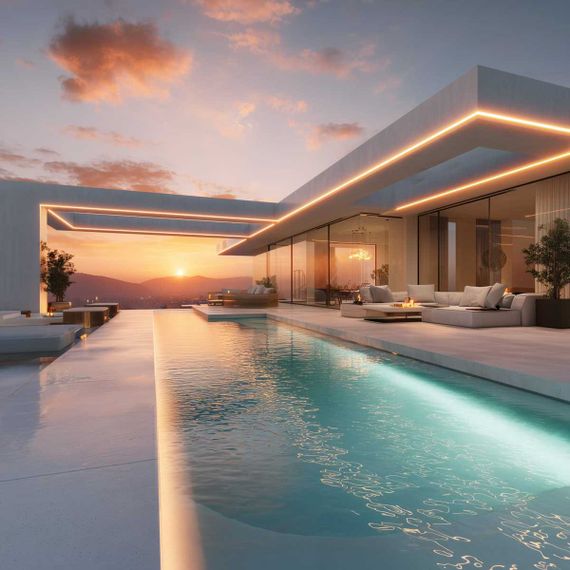 Лента светодиодная 5м 480Led 14W IP68 3300K теплый белый Elektrostandard a070530