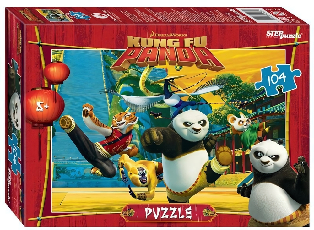 Пазл 104эл. "Кунг-фу Панда" (Dreamworks, Мульти) (Степ пазл)