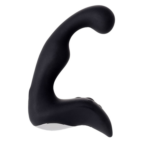 Чёрный изогнутый вибростимулятор простаты 14,1см Erotist Toys Fifth