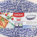 Форма для выпечки керам, 21х34 см, овал, син, Attribute, Eclipse blue, ABK105-SRT-B