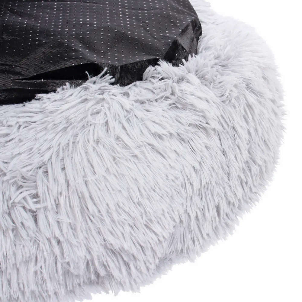 Лежанка для животных круглая «Место БРО», цвет серый, d-50см (Лейбл)