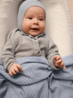 Плед-пеленка ажурная Loomknits Небесный