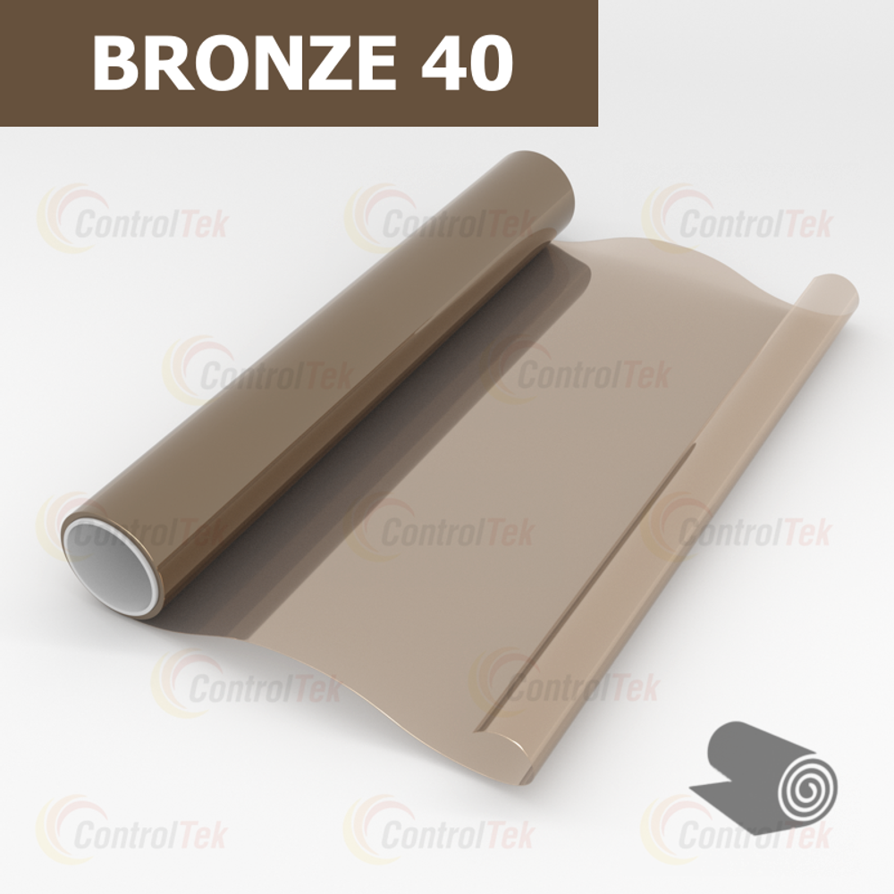 Пленка не зеркальная тонировочная BRONZE 40 ControlTek, (рулон)