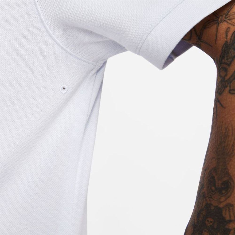 Мужское теннисное поло Nike Rafa Slim Polo - football grey/cobalt bliss/bright cactus