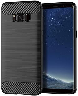 Чехол для Samsung Galaxy S8 Plus цвет Black (черный), серия Carbon от Caseport