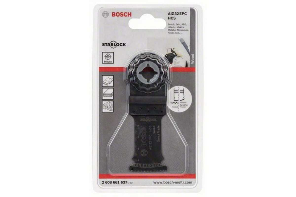 Погружное пильное полотно HCS WOOD (32х50 мм) для GOP 10.8 Bosch 2608661637