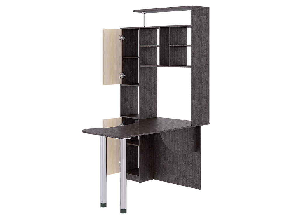 Стол компьютерный 14 венге/молоко