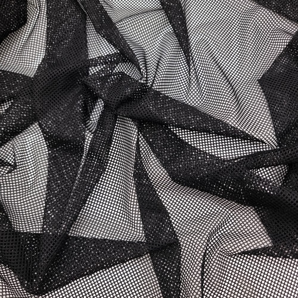 Сетка эластична ЧЕРНЫЙ "Крупная ячейка", Турция