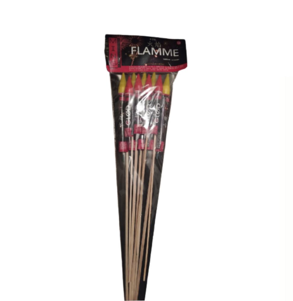 Набор ракет Flamme» (LCH2680) — 9 компактных ракет от Ming Fireworks (Китай)