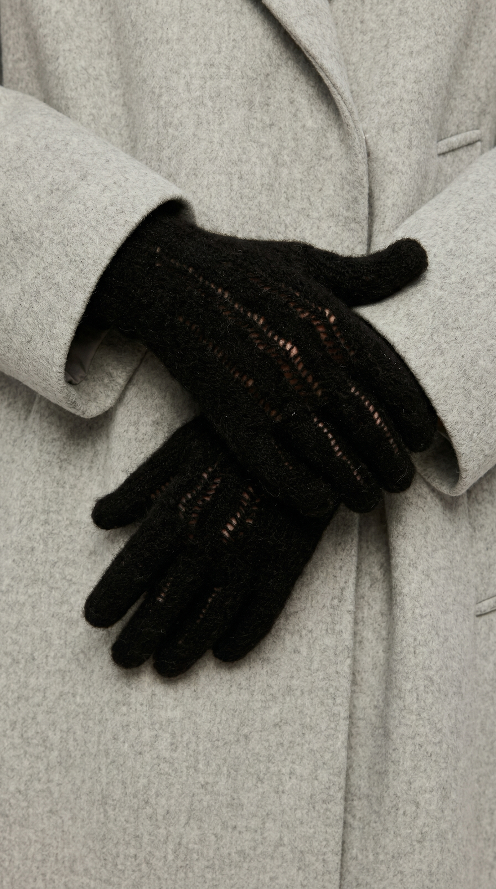 Перчатки пуховые ПЧ012-07 чёрный