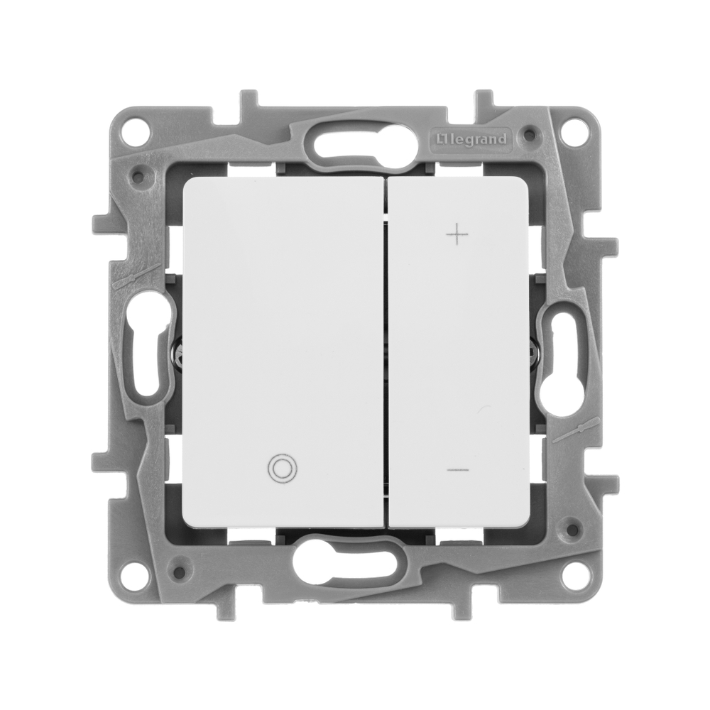 Диммер нажимной универсальный LED 400Вт без нейтрали - белый ETIKA Legrand