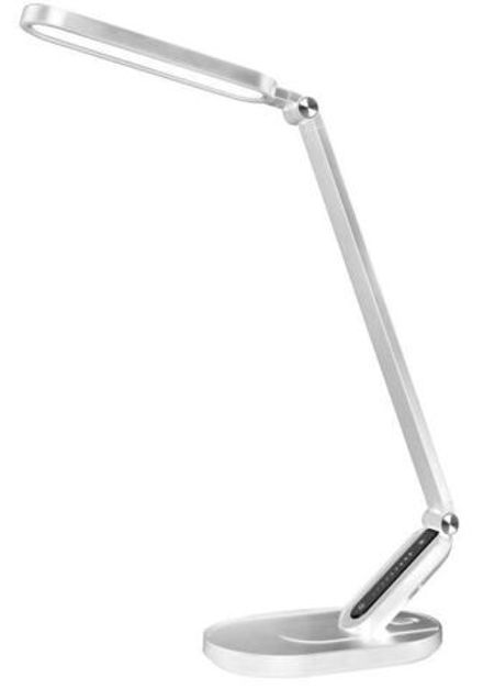 Светильник светодиодный KD-859 C01 LED наст.10Вт 230В 750лм сенс.рег.ярк и цвет.темп USB-5В 1А бел. Camelion 13534