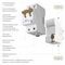 Дифференциальный автомат Werkel 1P+N 25A 30mА 6kА АC W922P256 4690389193248