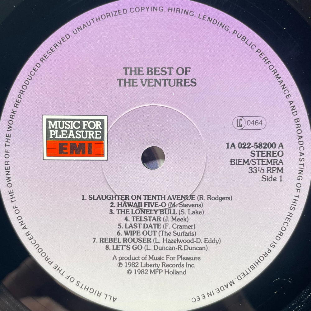 The Ventures ‎– The Best Of The Ventures (Европа)