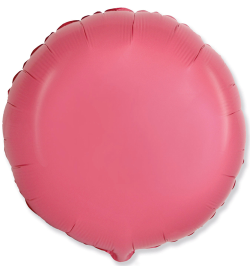 FM (18''/46 см) Круг, Коралловый, Макарунс, 1 шт.