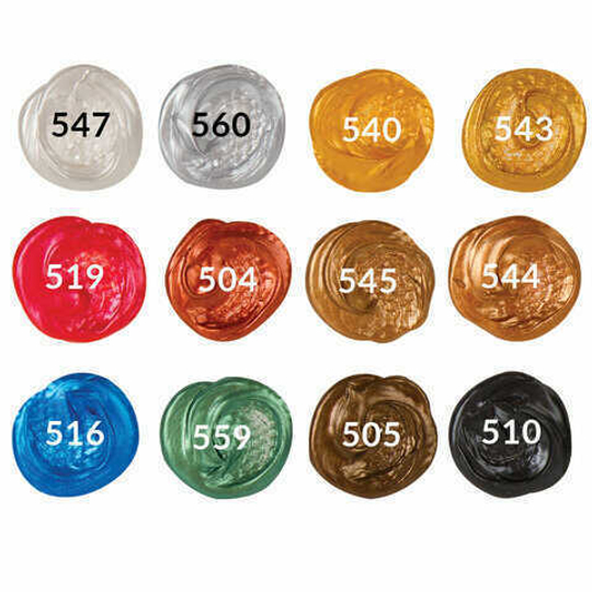 Краски акриловые художественные МЕТАЛЛИЧЕСКИЕ цвета BRAUBERG ART CLASSIC, НАБОР 12 шт МЕТАЛЛИК в тубах 12 мл