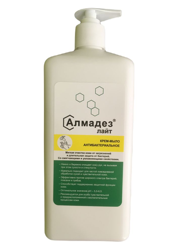 Алмадез-Лайт (мыло-крем антибактериальное), 1,0л. (насос-дозатор)