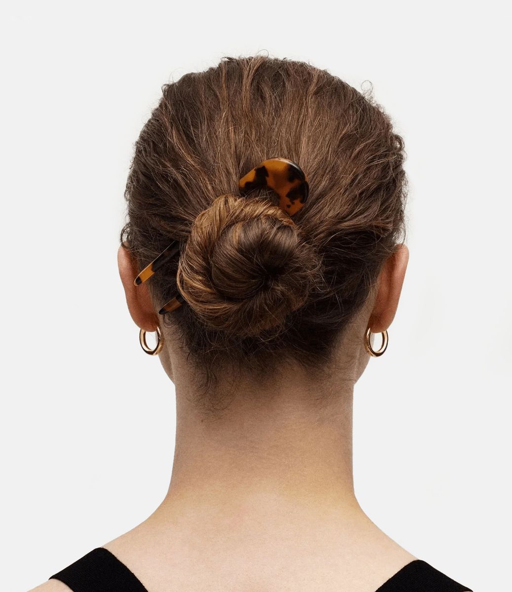 Machete French Hair Pin Black — шпилька из ацетата