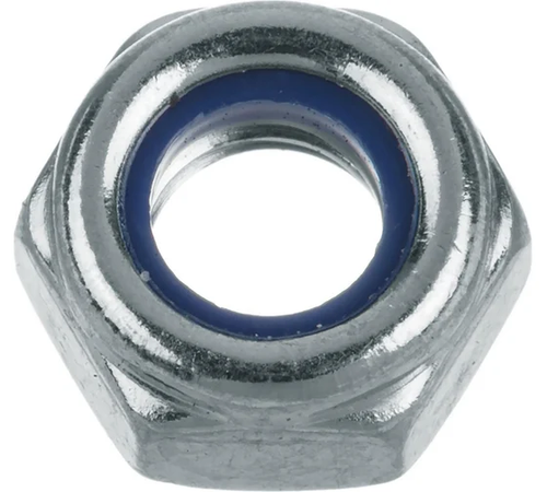 Гайка М14 DIN985 со стопорным кольцом, оцинк.