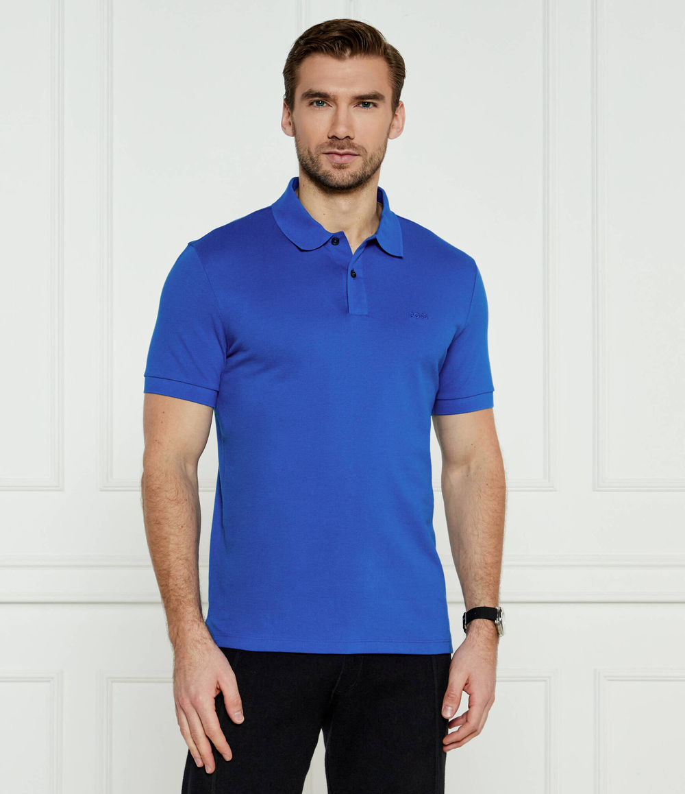 поло pallas BOSS BLACK - голубой(50468362)