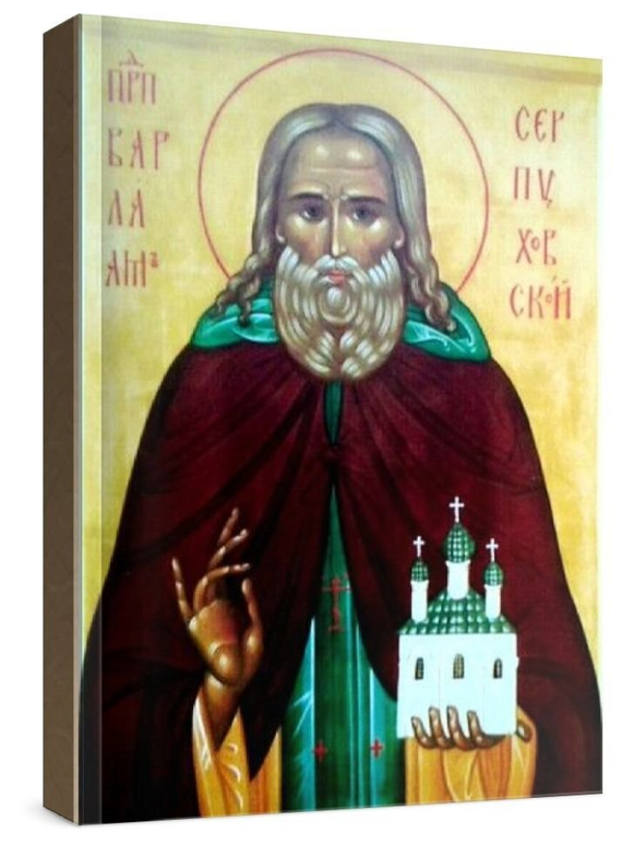 Варлаам Серпуховской (рукописная икона)