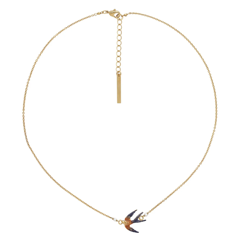 Колье Franck Herval, Elaia, со стразами и жемчугом, FH26.1-15-64550 (фиолетовый)