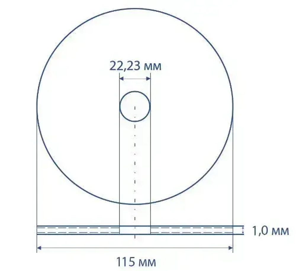 Круг отрезной по металлу 115*1.0 Metabo, 10 шт