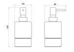 Дозатор настольный AQUATEK, матовый черный AQ4429MB ЛИРА