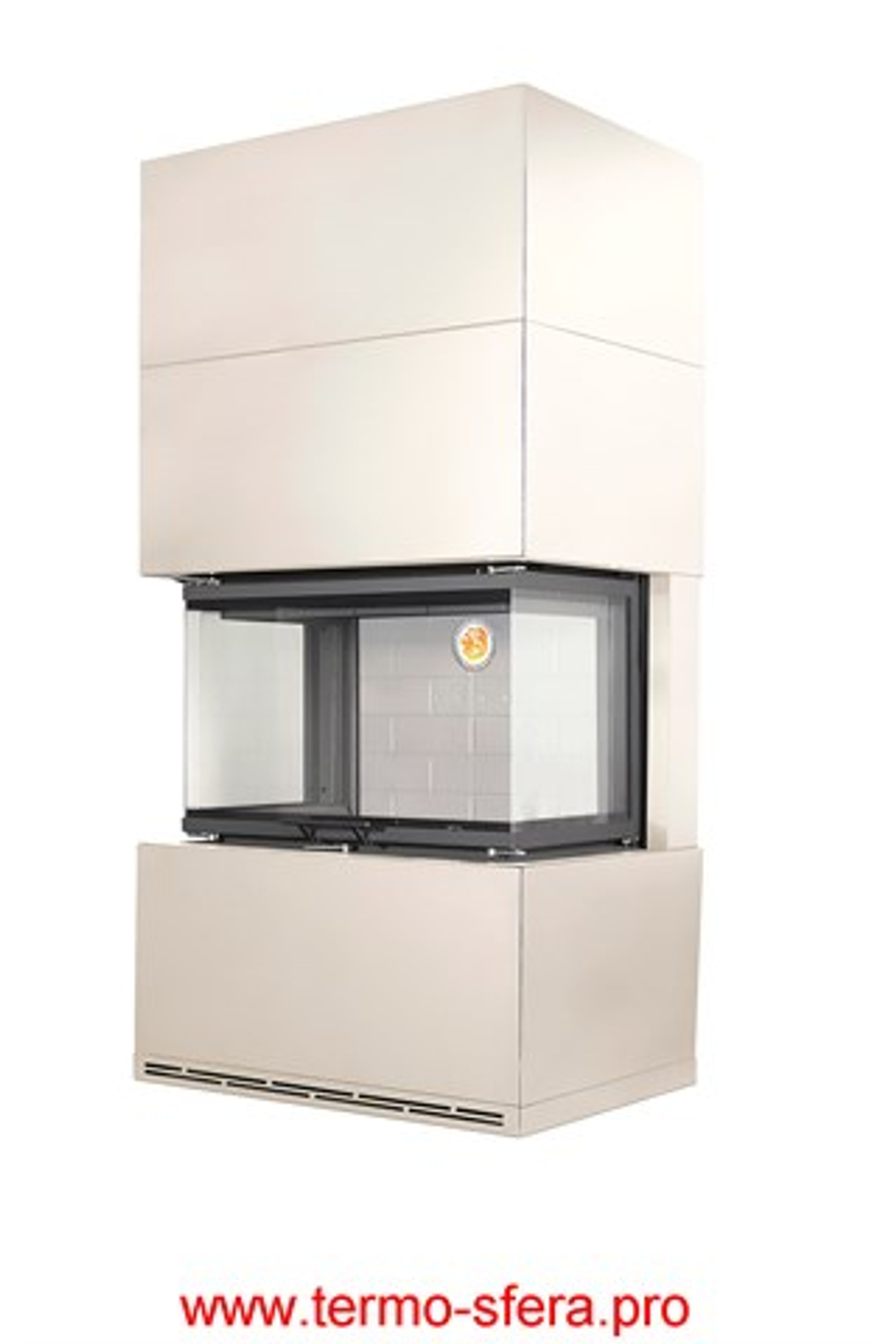 Камин РОДОС 800 СЛОНОВАЯ КОСТЬ шамот белый