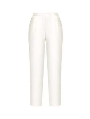 Укороченные брюки на завышенной талии