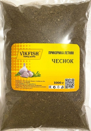 Прикормка VIKFISH  Классика летняя  (Чеснок)  1000гр