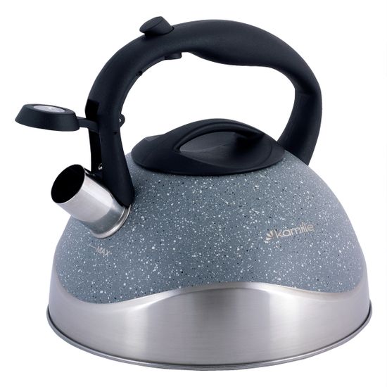 Чайник 2,8 л. из нержавеющей стали со свистком Kamille KM-0686B