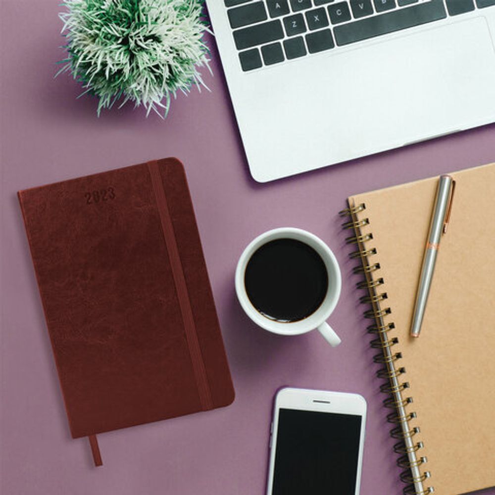 Ежедневник датированный 2023 А5 138x213 мм BRAUBERG "Metropolis Special", под кожу, коричневый, 114144