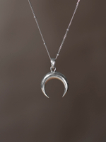 Подвеска ЛУННИЦА с цепочкой, серебро