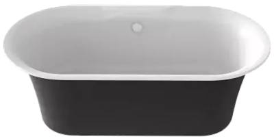 Ванна из литого мрамора отдельностоящая BAS Венеция 1700х800 черный
