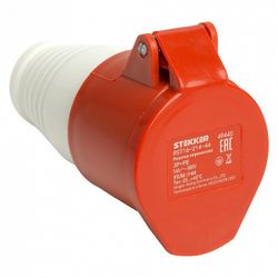 Розетка переносная разборная с заземлением и крышкой Stekker RST 49440