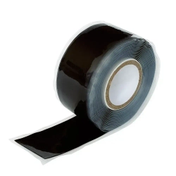 Силиконовая самослипающаяся лента САНТЕХНИК чёрная 25мм х 3м XGLASS